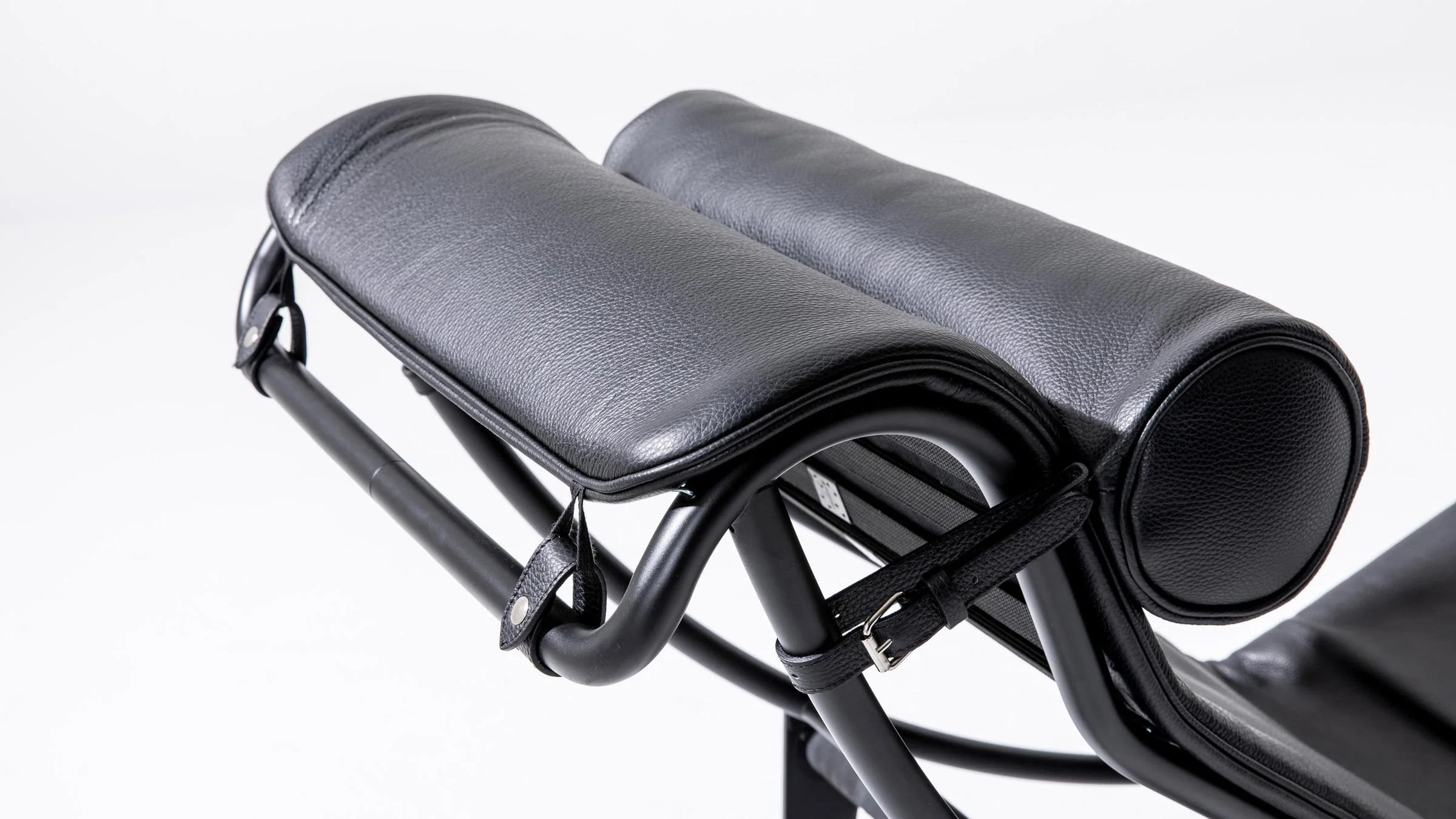 4 Chaise Longue à Réglage Continu, Noire, Durable - Image 10