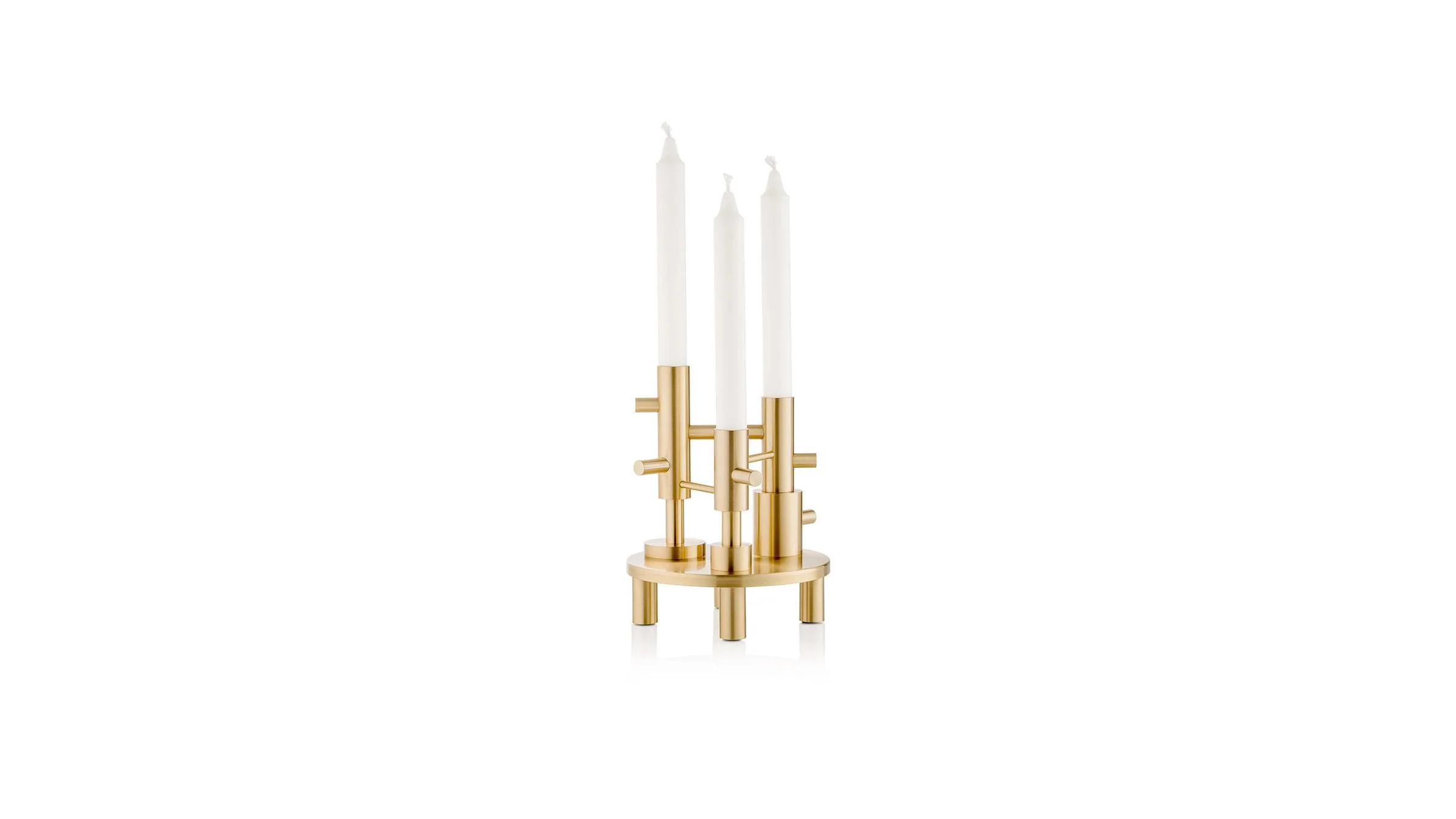 Brass Triple Candleholder - Image 8