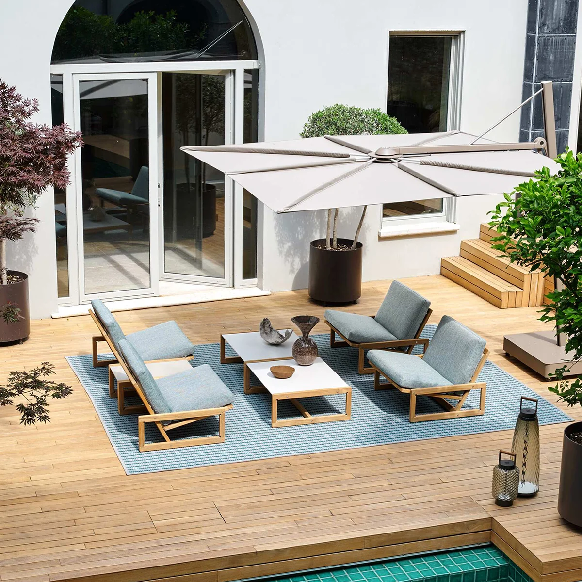 Carlotta Outdoor Armchair - Image 4