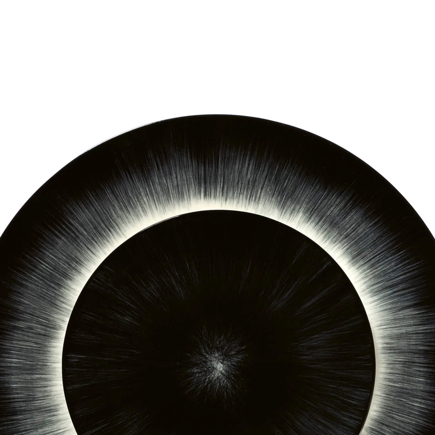 Dé Off-White and Black Plate - Image 46