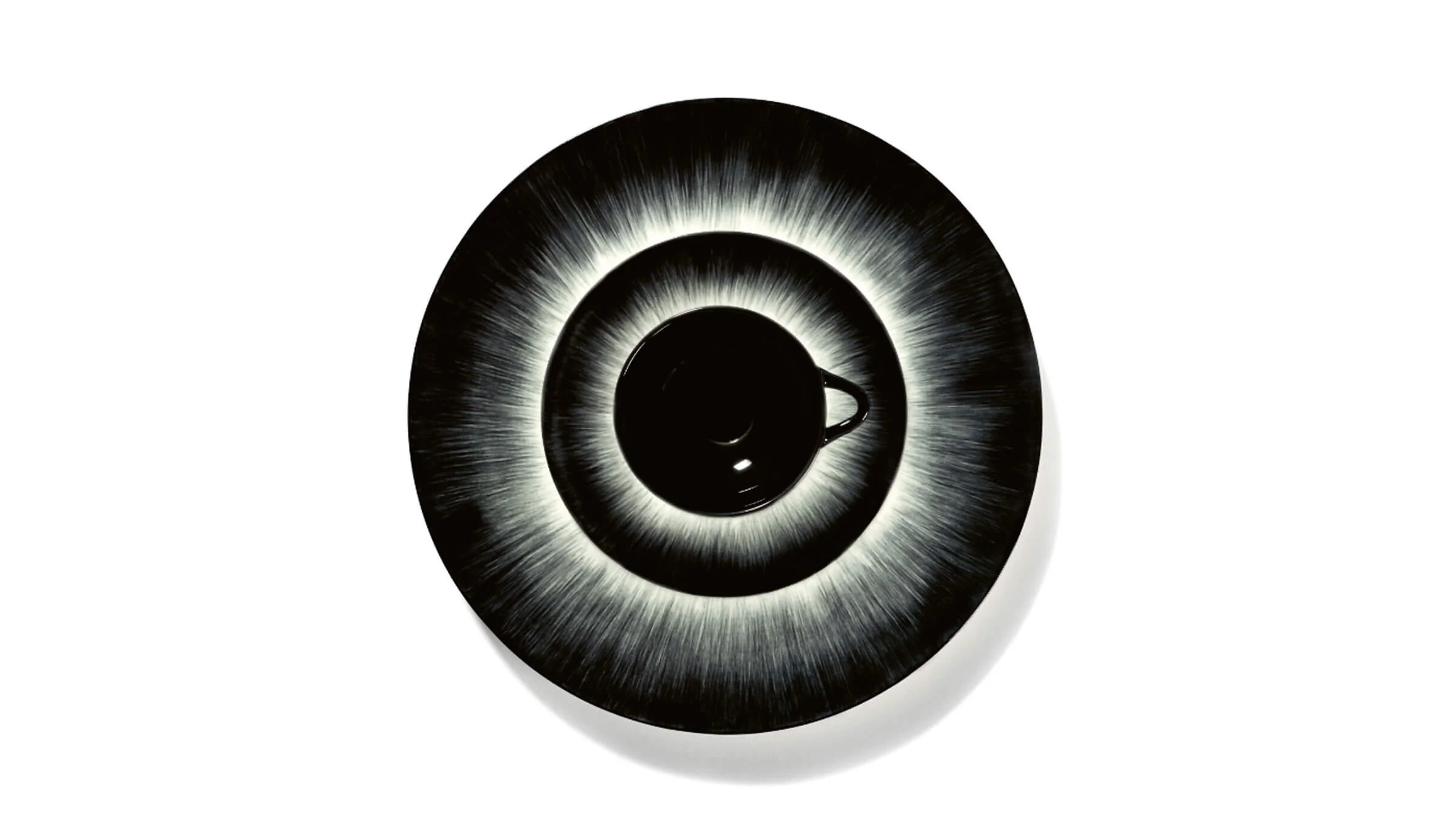 Dé Off-White and Black Plate - Image 49
