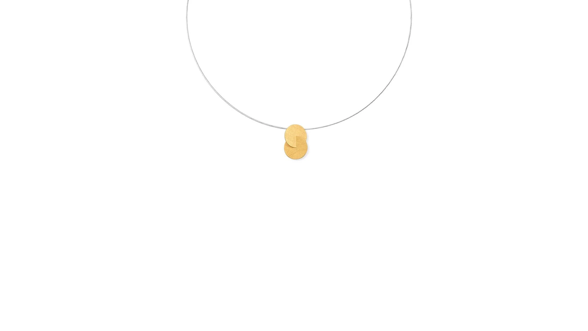Double Disc Pendant Necklace - Image 10