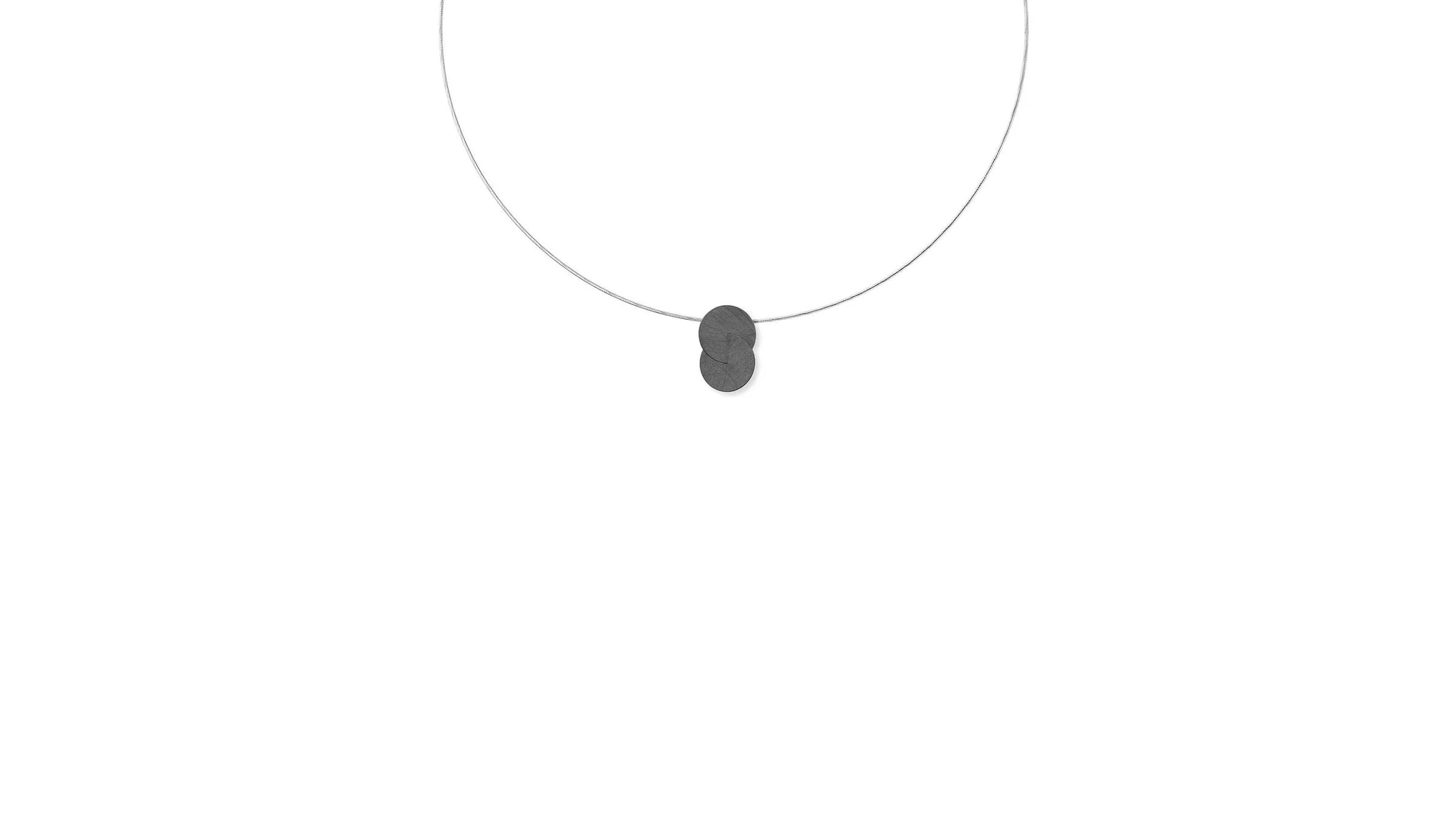 Double Disc Pendant Necklace - Image 14
