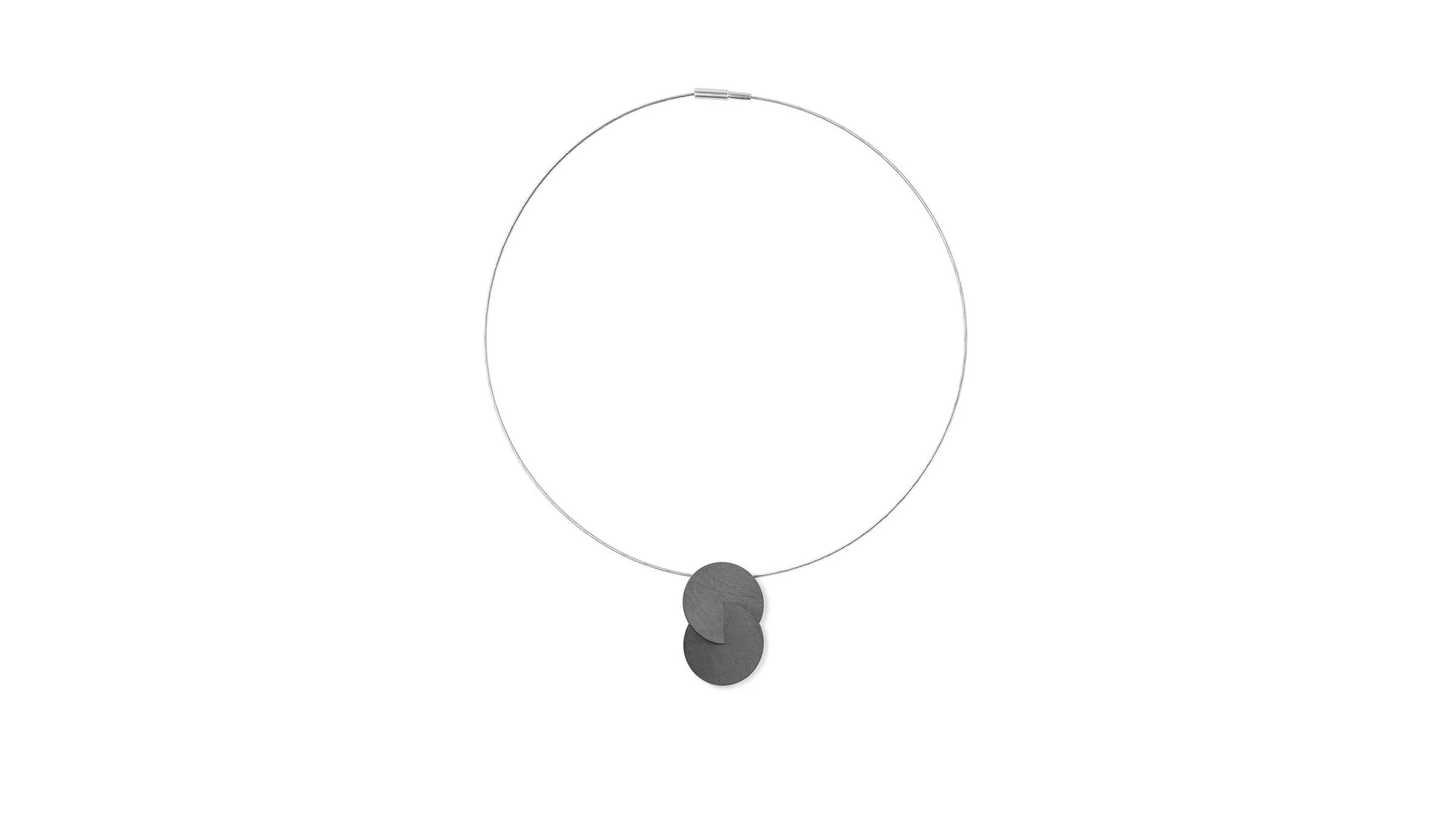Double Disc Pendant Necklace - Image 8