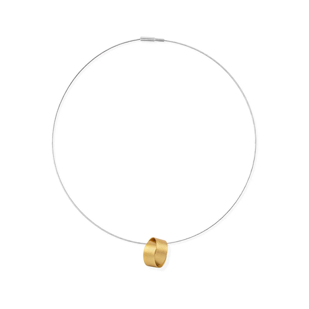 Double Loop Pendant Necklace - Image 2