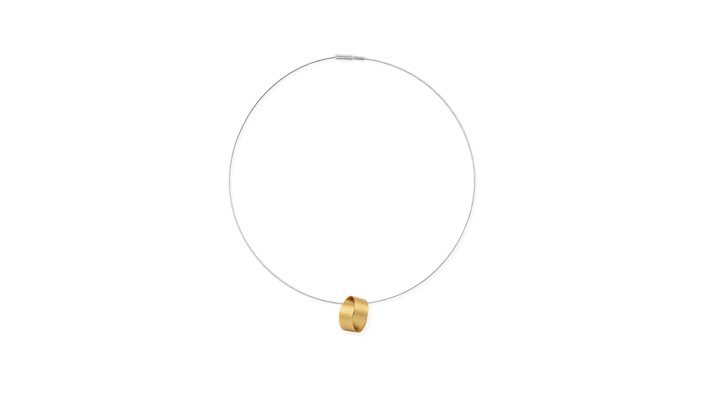 Double Loop Pendant Necklace - Image 3
