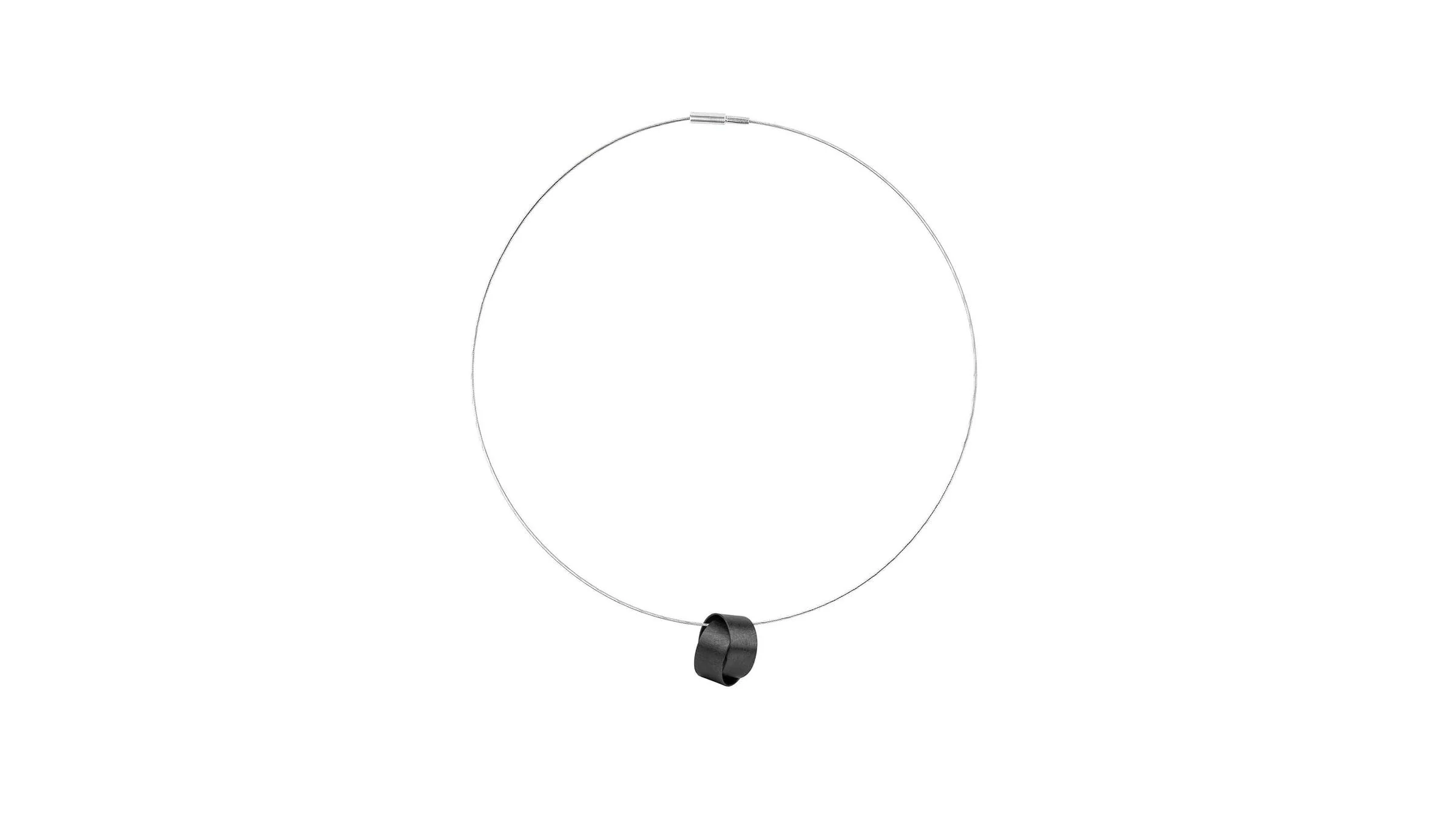 Double Loop Pendant Necklace - Image 6