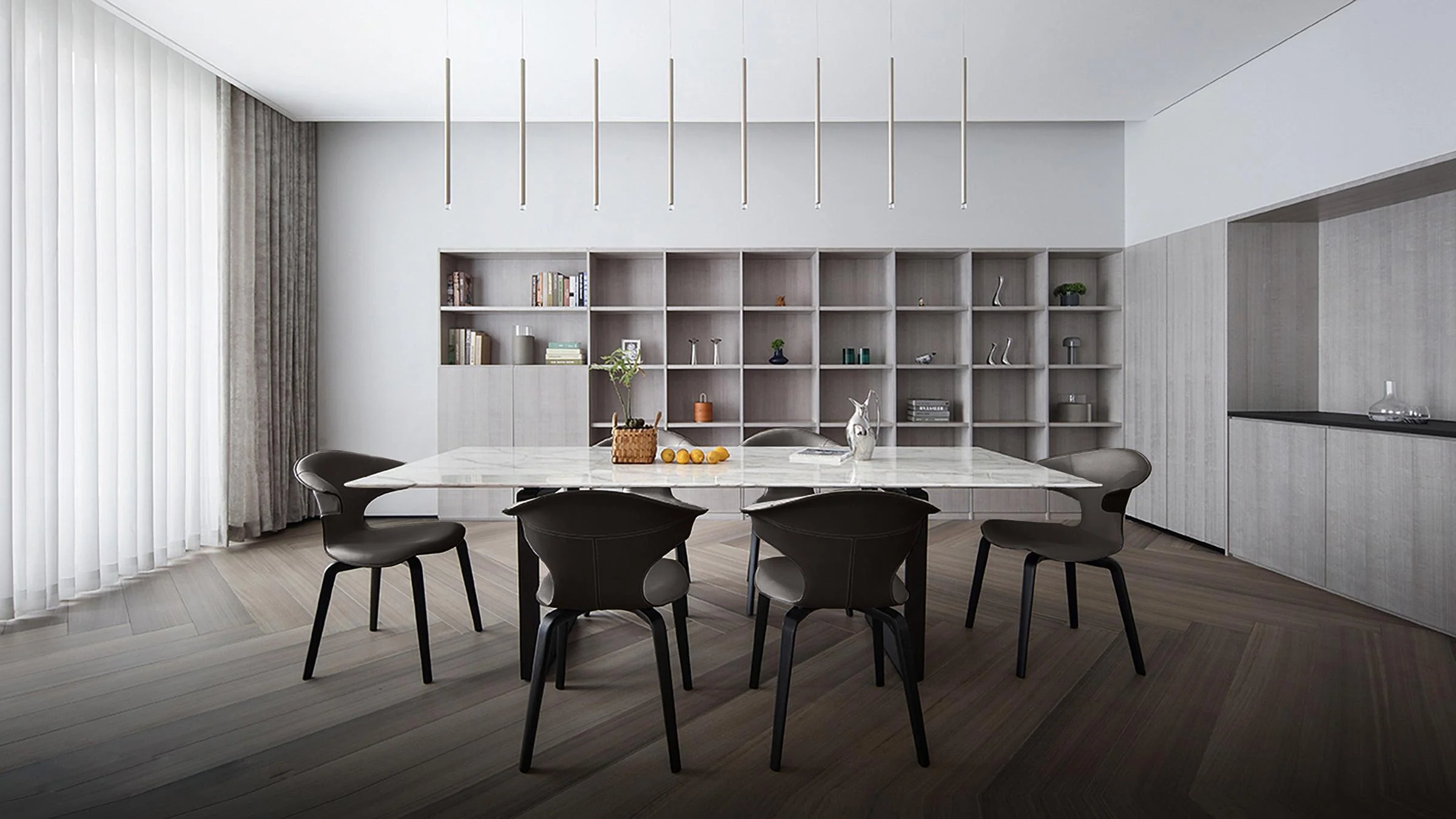 Montera Small Armchair in Seppia Leather - Image 5