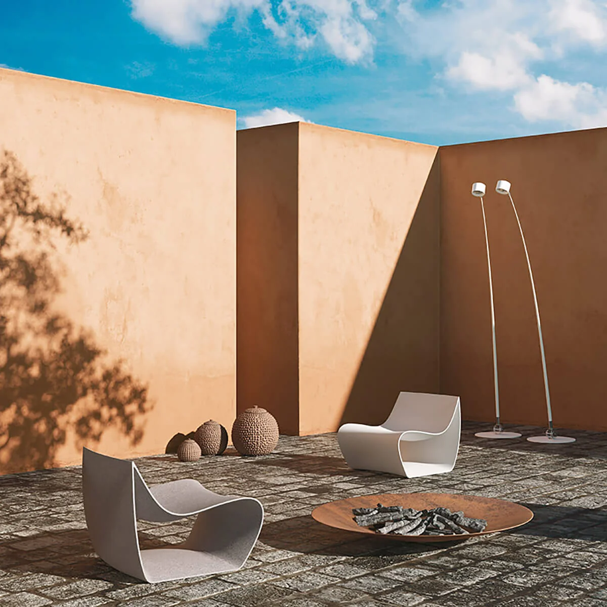 Sign Matt Outdoor Armchair - Image 2