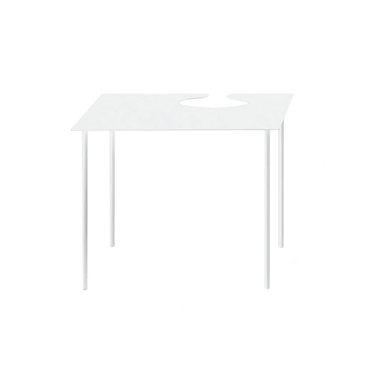 Softer Than Steel Table with Cutout