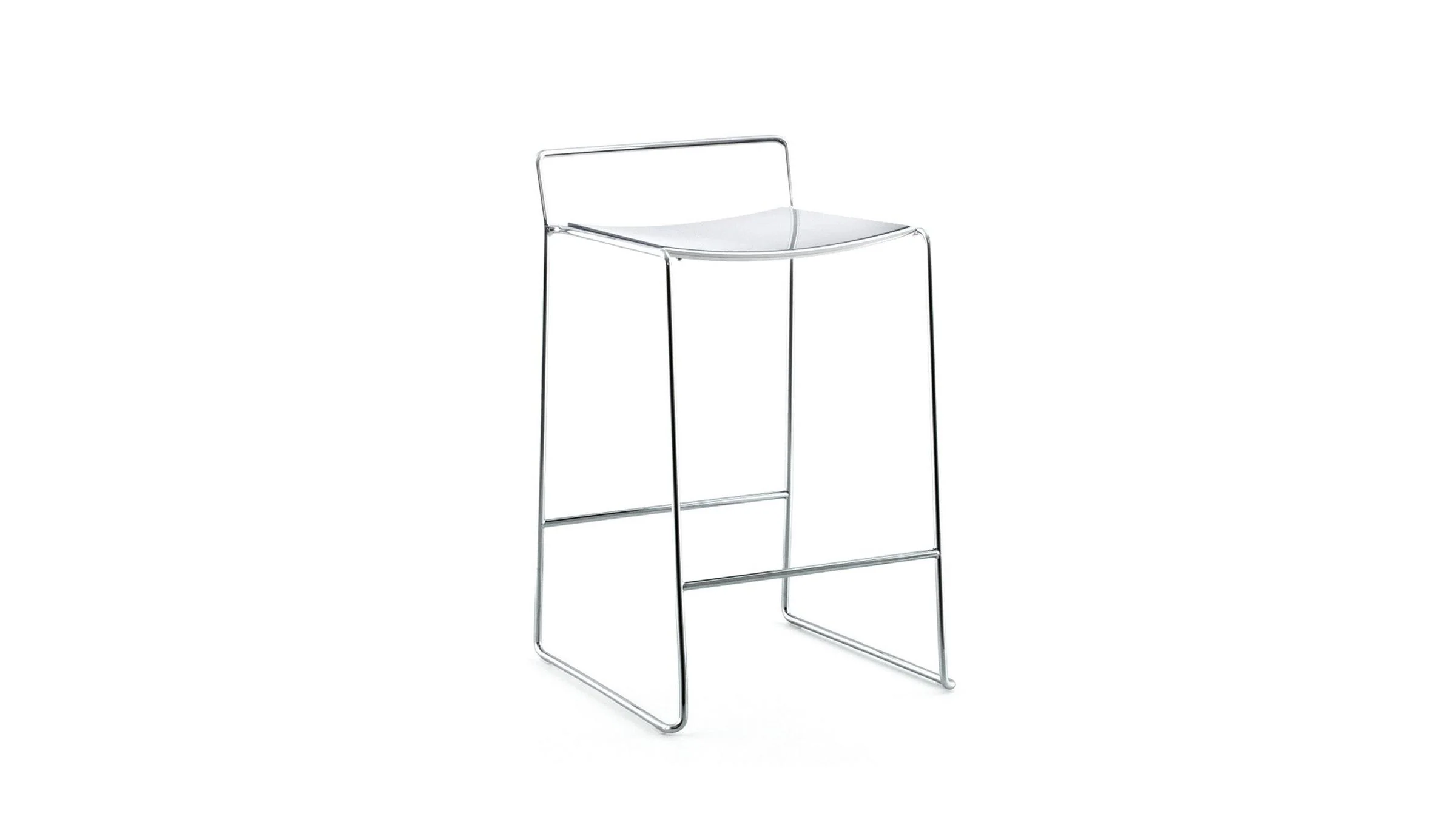 Spindle Counter Stool in Glossy White - Image 6