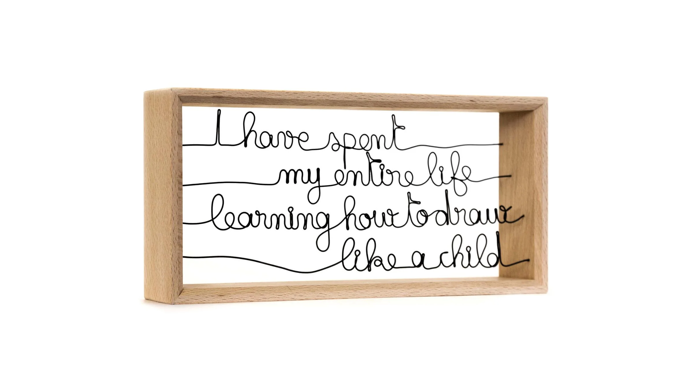 Words From Picasso Calligraphed Frames - Image 3